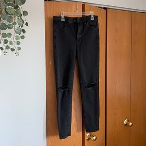 AE super high rise jegging size 8 short